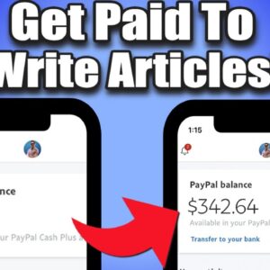 Get Paid to Write Articles $342.64 Per Article *NEW WEBSITE* | (Make Money Online)