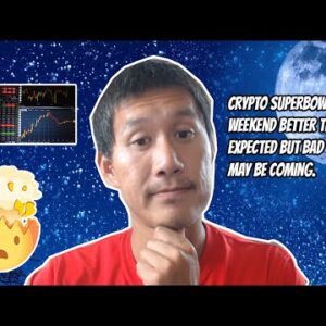 Crypto Superbowl weekend better than expected but bad times may be coming. BEWARE!