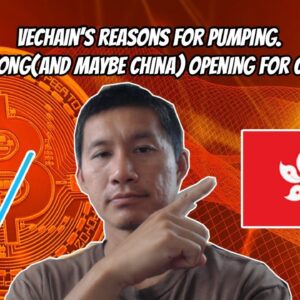 Vechain(VET)'s reasons for pumping. Hong Kong(and maybe China) opening to crypto?